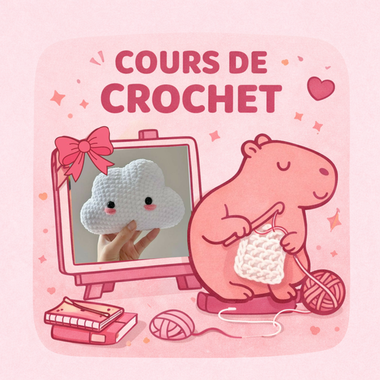 Cours de crochet du samedi 14 février ✨☁️(Débutant +)
